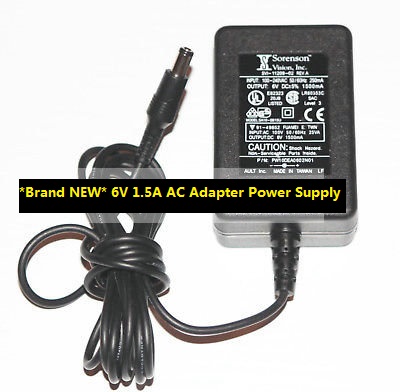 *Brand NEW* 6V 1.5A AC Adapter Ault Sorenson SVI-11209-02 PW10DEA0602N01 Power Supply